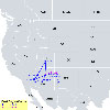 Thumbnail of juvenile 39194's (Biff) migration map