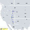 Thumbnail of juvenile 39196's migration map